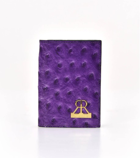Zoey Ostrich CardHolders: Purple