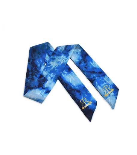 Scarf Marble: Blue