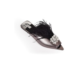 Flats: Embellished Feathers - Ancien